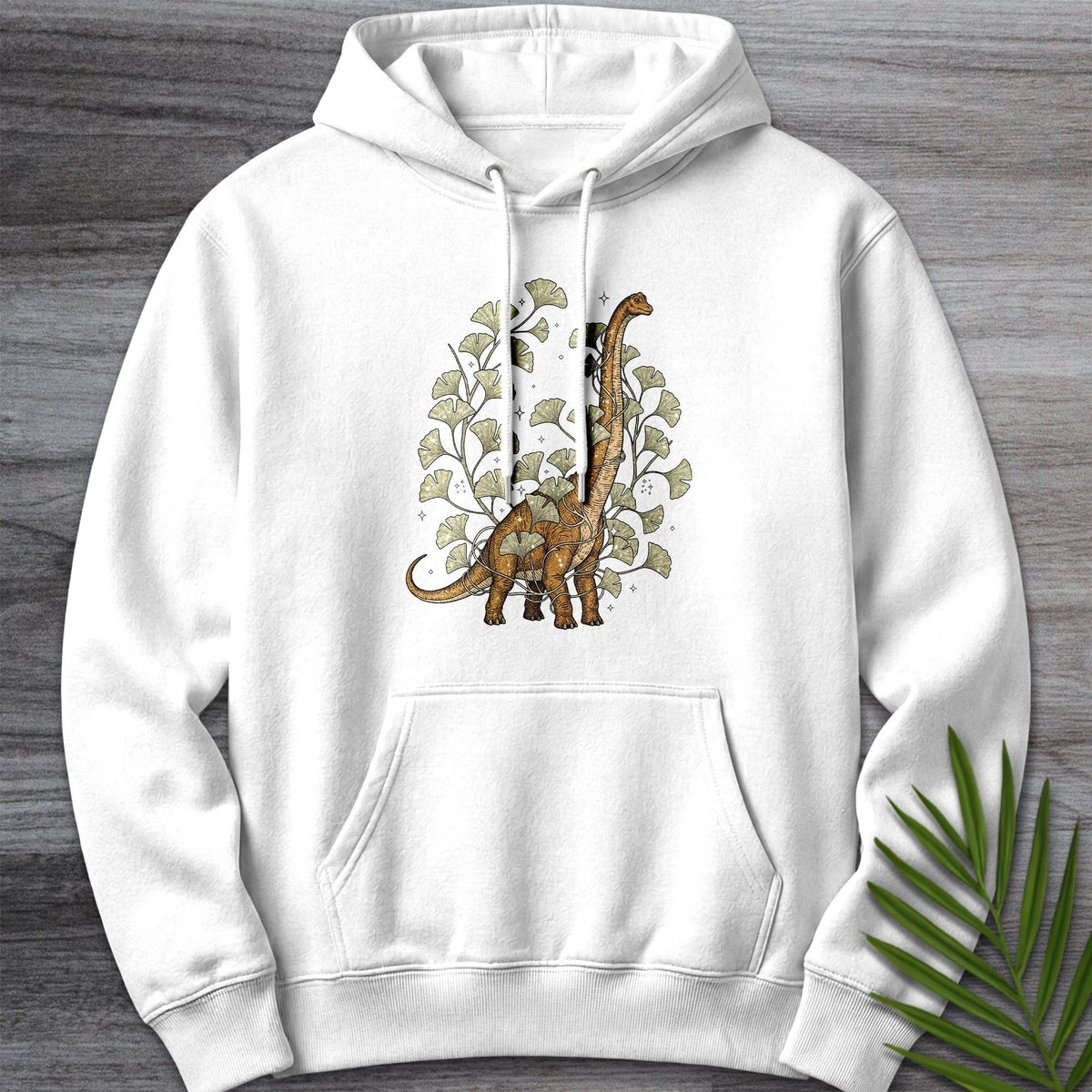 Ginko Wrapped Brachiosaurus Premium Hoodie