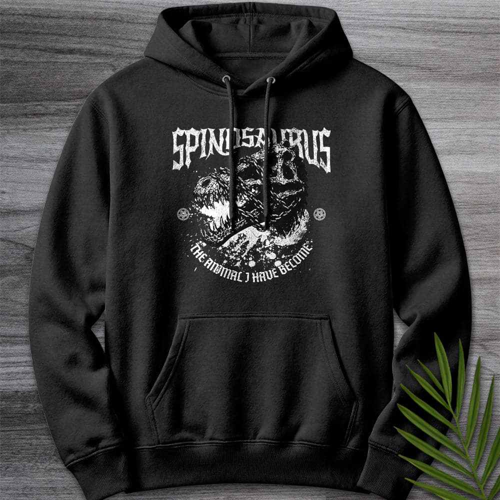 Metal Spinosaurus And Chains Premium Hoodie Gift For Nature Lover
