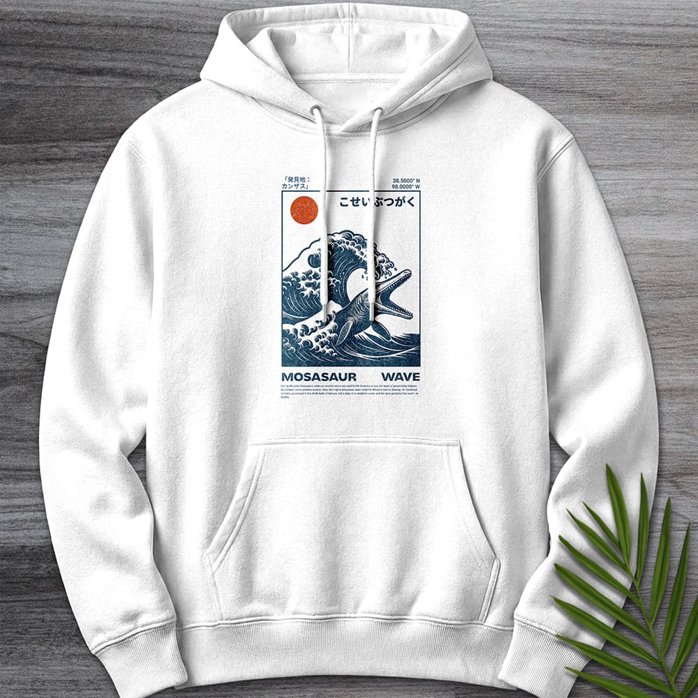 Mosasaur Wave Premium Hoodie Gift For Nature Lover
