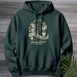 Give Me Coffee Or Death Premium Hoodie Gift For Nature Lover