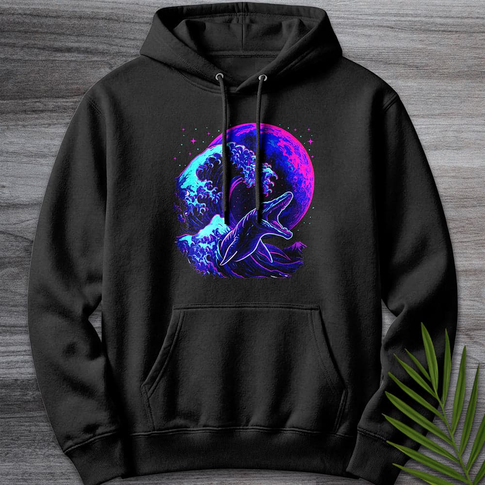 Mosasaur Cybermoon Wave Premium Hoodie Gift For Nature Lover