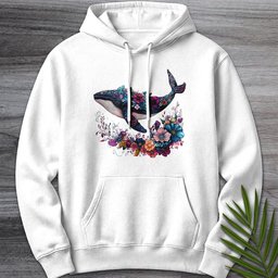 Blossom Marine Whale Premium Hoodie Gift For Nature Lover