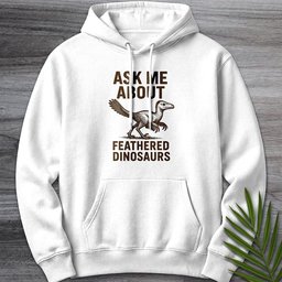 Ask Me About Feathered Dinos Premium Hoodie Gift For Nature Lover