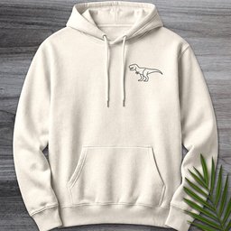 Minimalist Tyrannosaurus Line Art Premium Hoodie Gift For Nature Lover