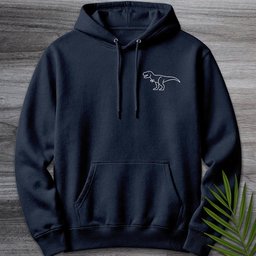Minimalist Tyrannosaurus Line Art Premium Hoodie Gift For Nature Lover