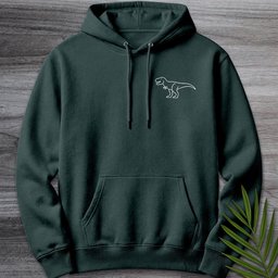 Minimalist Tyrannosaurus Line Art Premium Hoodie Gift For Nature Lover