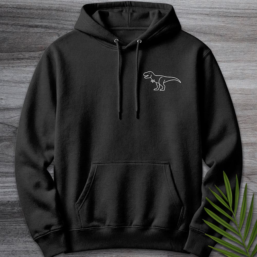 Minimalist Tyrannosaurus Line Art Premium Hoodie Gift For Nature Lover