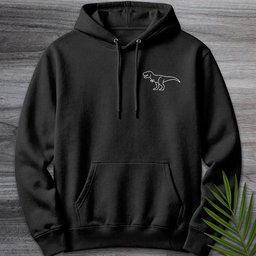 Minimalist Tyrannosaurus Line Art Premium Hoodie Gift For Nature Lover
