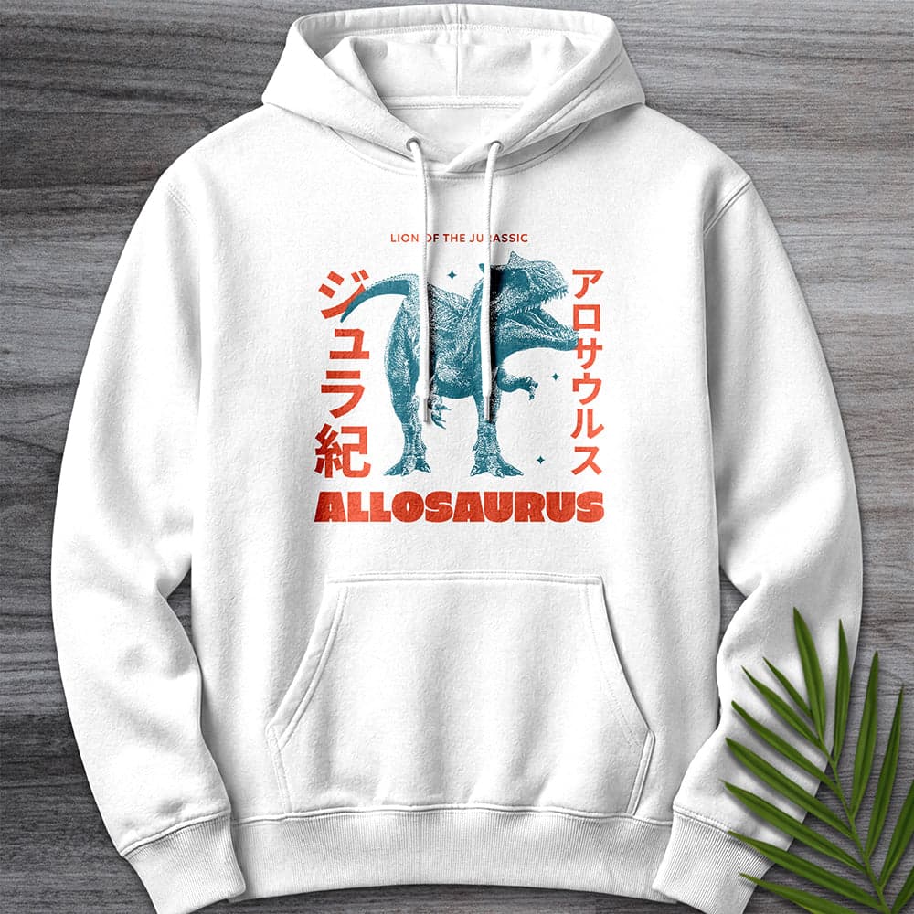 Allosaurus Japanese Vintage Premium Hoodie