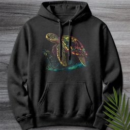 Colorful Island Turtle Premium Hoodie Gift For Nature Lover