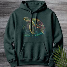 Colorful Island Turtle Premium Hoodie Gift For Nature Lover
