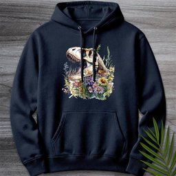 Blossoming T Rex Fossil Premium Hoodie Gift For Dinosaur Lover