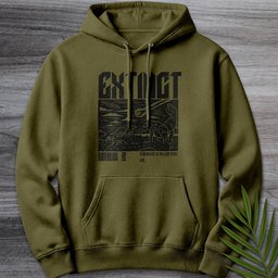 Distressed Extinction 65 Mya Premium Hoodie Gift For Nature Lover