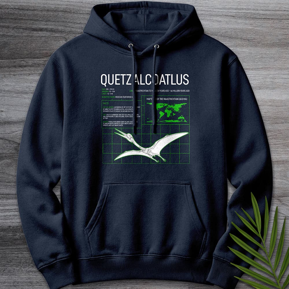 Quetzalcoatlus Grid Premium Hoodie Gift For Nature Lover