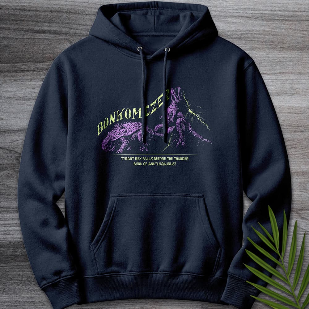 Thunder Bonkomizer Ankylosaurus Vs T Rex Premium Hoodie Gift For Dinosaur Lover