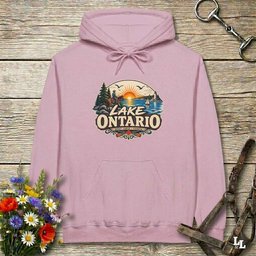 Lake Ontario Trail Riding Hoodie Gift For Horse Lover