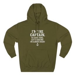 Captains Always Right Hoodie Gift For Boat Owner