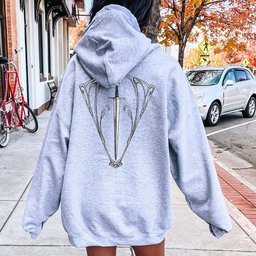 Dark Fantasy Sword Hoodie Gift For Cat Lover
