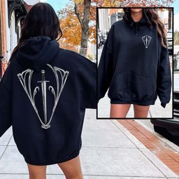Dark Fantasy Sword Hoodie Gift For Cat Lover