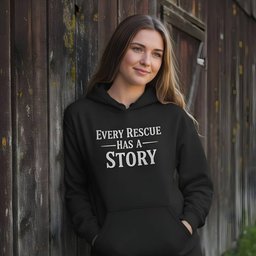 Every Rescue Has A Story Hoodie Gift For Horse Lover