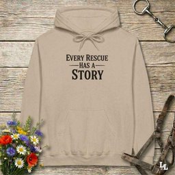Every Rescue Has A Story Hoodie Gift For Horse Lover