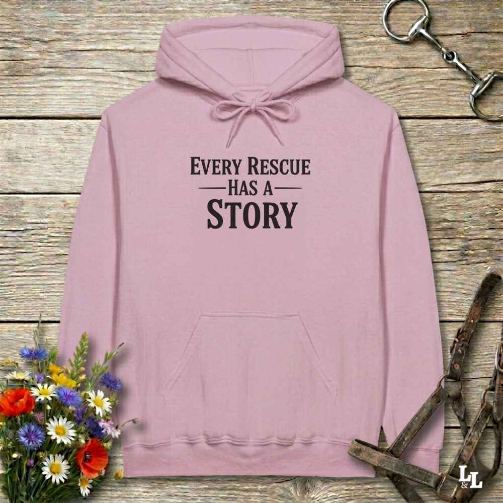 Every Rescue Has A Story Hoodie Gift For Horse Lover