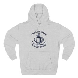Sailor Coffee And Cursing Hoodie Gift For Boat Owner