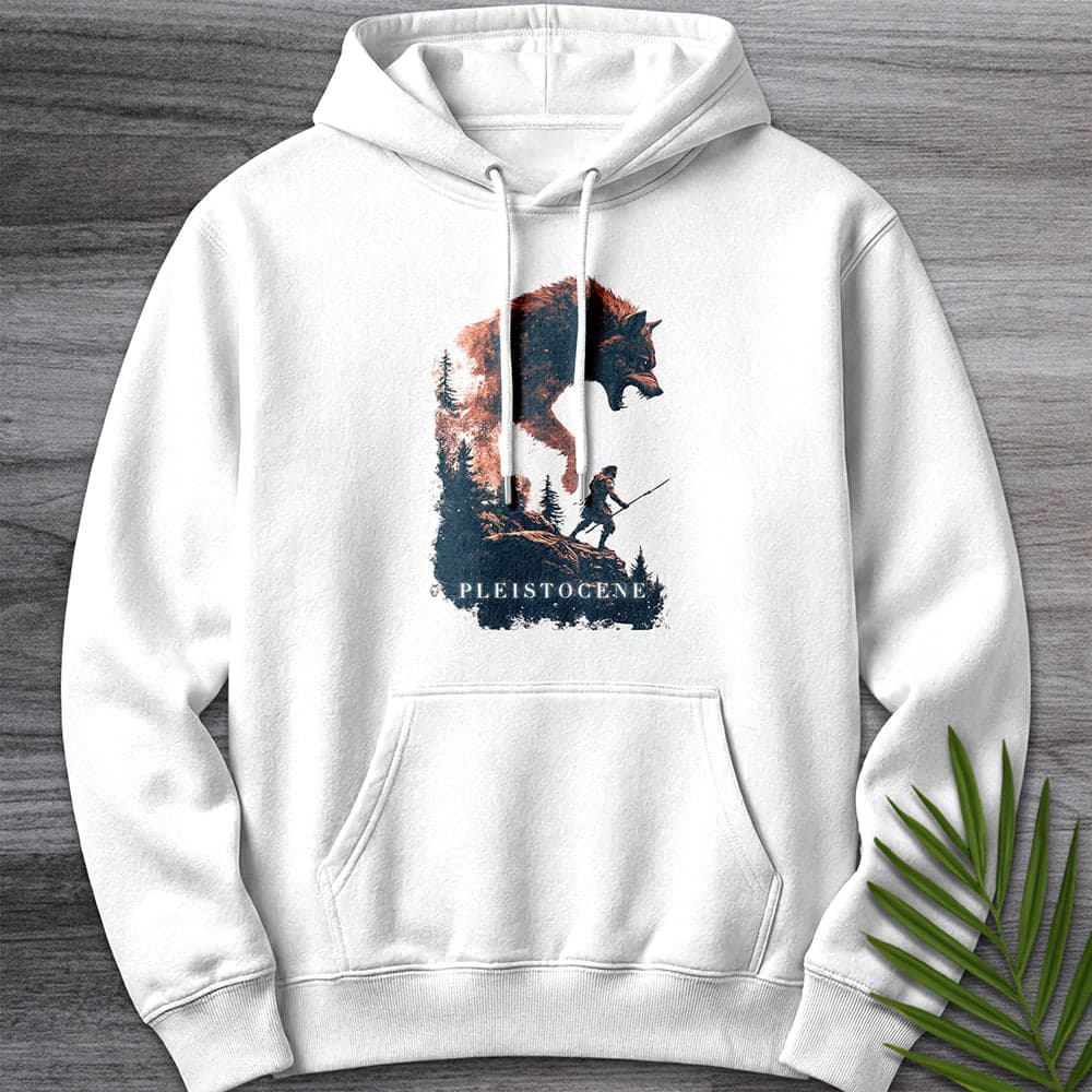 Pleistocene Dire Wolf Spirit Premium Hoodie Gift For Nature Lover
