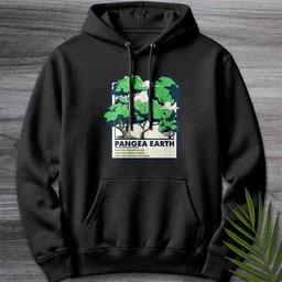 Pangea Earth Illustration Premium Hoodie Gift For Nature Lover