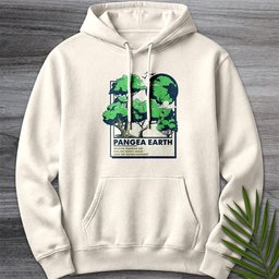 Pangea Earth Illustration Premium Hoodie Gift For Nature Lover