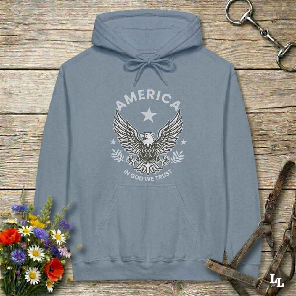 American Eagle Hoodie Gift For Horse Lover