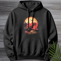 Vintage Mesozoic Retro Jungle Premium Hoodie Gift For Nature Lover