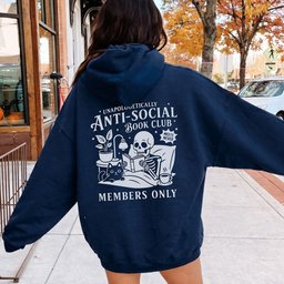 Unapologetically Anti Social Book Club Sweatshirt Hoodie Gift For Cat Lover