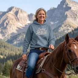 Im Not Retired I Ride Horses Hoodie Gift For Horse Lover