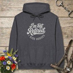 Im Not Retired I Ride Horses Hoodie Gift For Horse Lover
