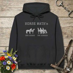 Horse Maths Hoodie Gift For Horse Lover