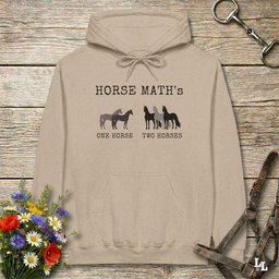 Horse Maths Hoodie Gift For Horse Lover