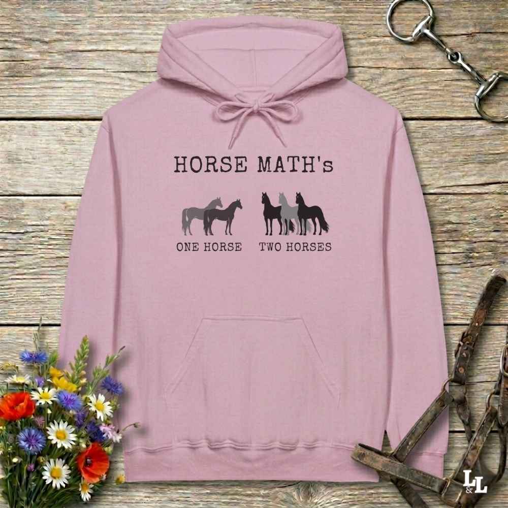 Horse Maths Hoodie Gift For Horse Lover