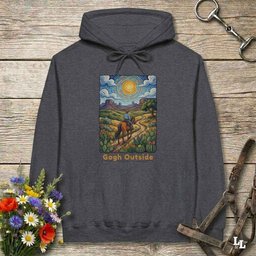 Gogh Outside Hoodie Gift For Horse Lover
