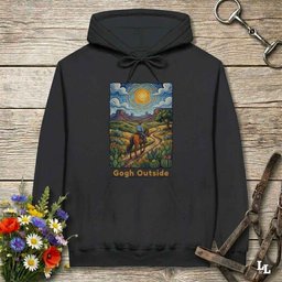 Gogh Outside Hoodie Gift For Horse Lover