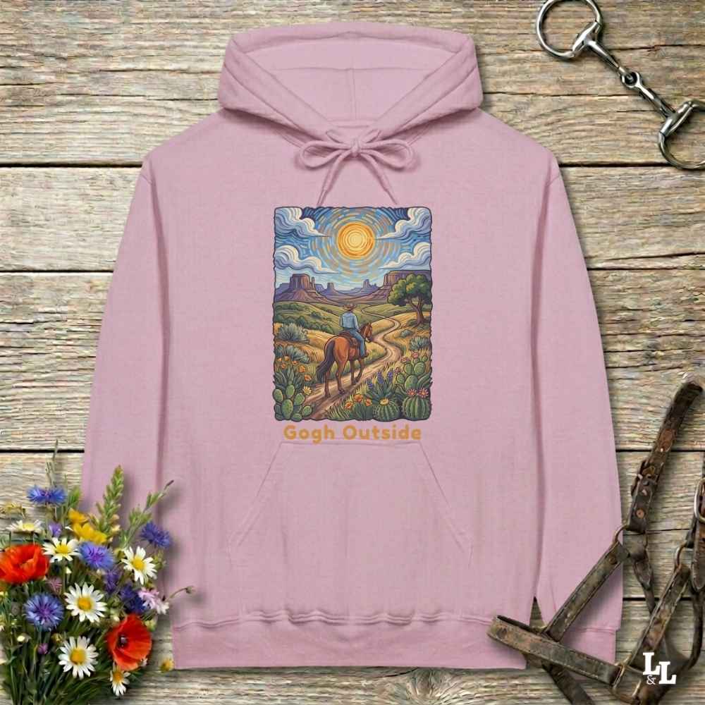 Gogh Outside Hoodie Gift For Horse Lover