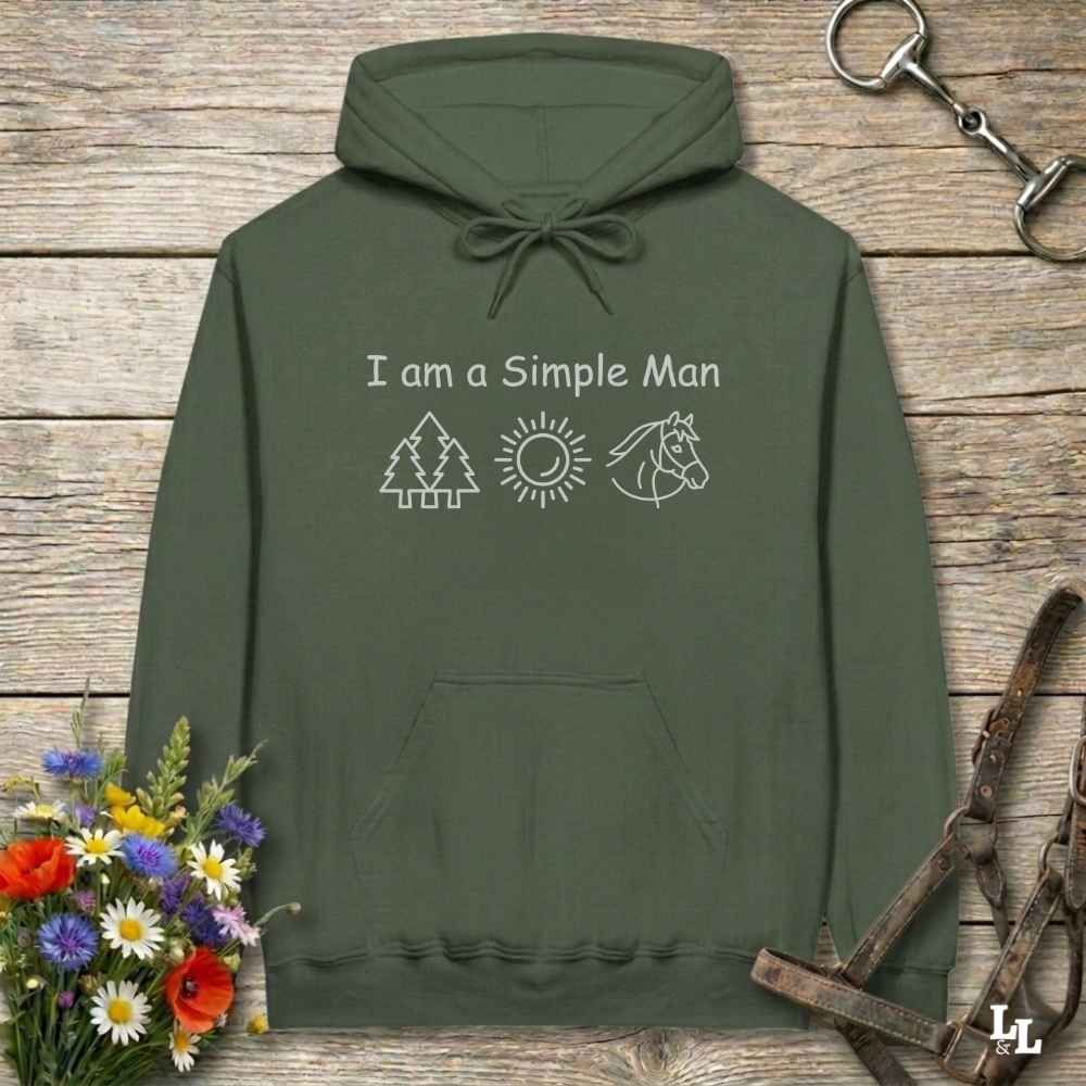 I Am A Simple Man Hoodie Gift For Horse Lover