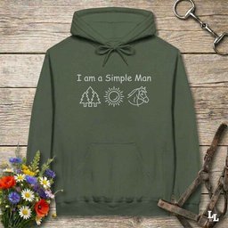 I Am A Simple Man Hoodie Gift For Horse Lover