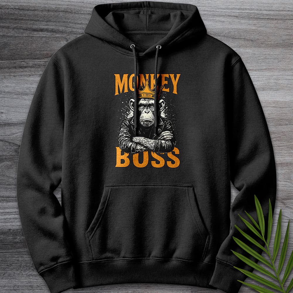 The Monkey Boss Premium Hoodie Gift For Nature Lover