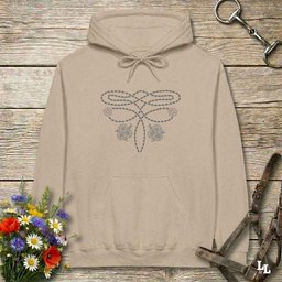 Boot Stitch Flower Hoodie Gift For Horse Lover