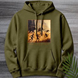 Paleolithic Mammoth Hunters Premium Hoodie Gift For Nature Lover