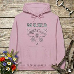 Mama Boot Stitch Hoodie Gift For Mom