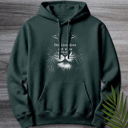 The Lion Does Not Wipe Premium Hoodie Gift For Nature Lover