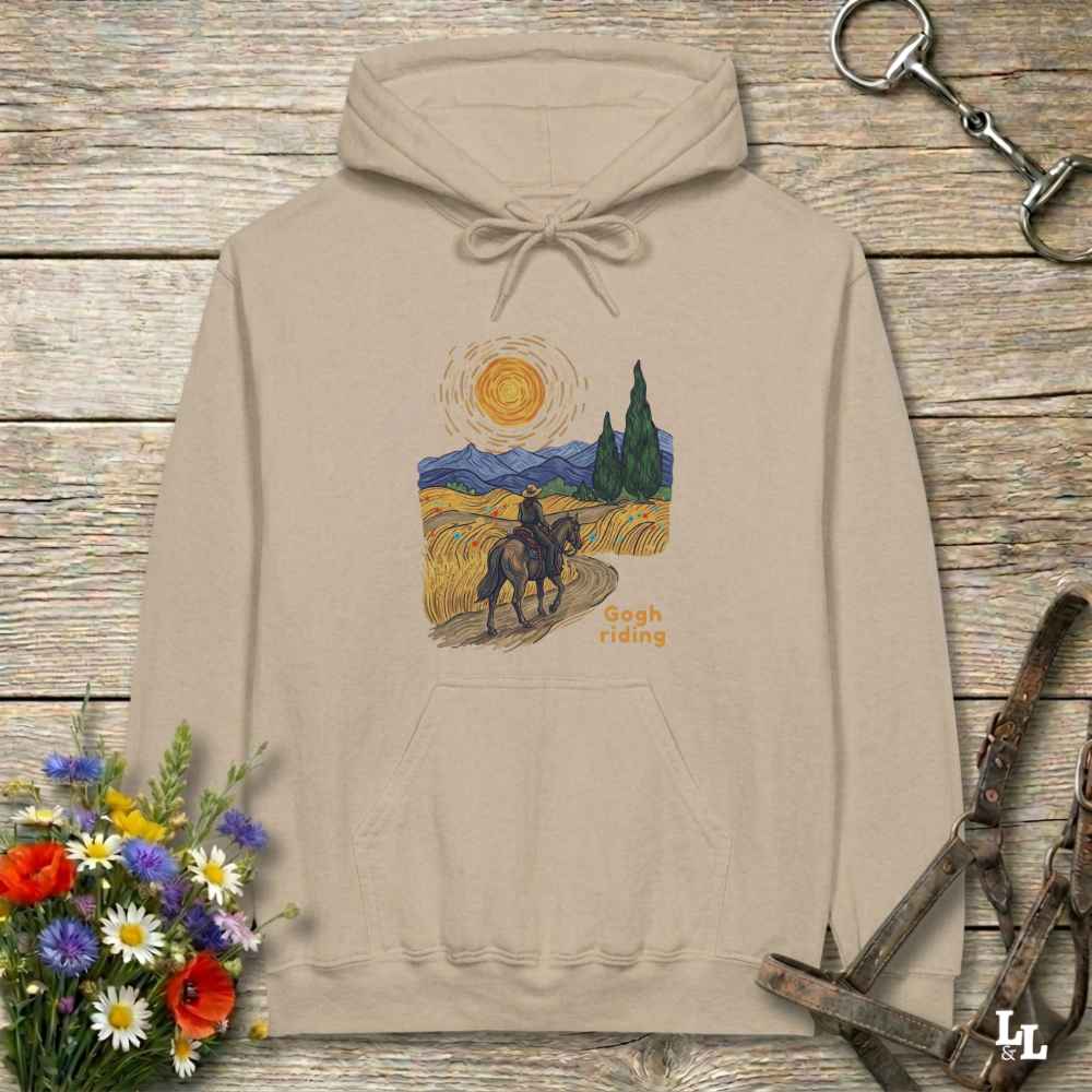 Gogh Riding Hoodie Gift For Horse Lover