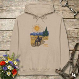 Gogh Riding Hoodie Gift For Horse Lover